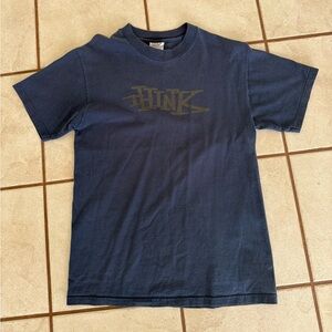 Think Skateboards T-Shirt Vintage 90s Relic Men’s Size Medium Dark Navy